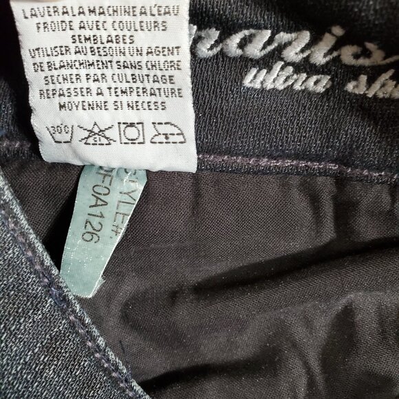 DISH JEANS Paris ultra skinny low rise dark wash L32 biker style Pre-owned - Picture 13 of 14